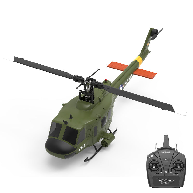 YuXiang F07 1:34 UH-1 HUEY Scale 2.4G 6CH Altitude Hold Optical Flow Positioning Dual Brushless Motor RC Helicopter | India