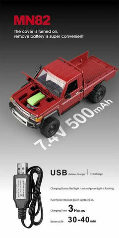 MNRC MN82 RTR 1/12 2.4G 4WD RC Car TOYOTA Land Cruiser LC79 Rock Crawler | India.
