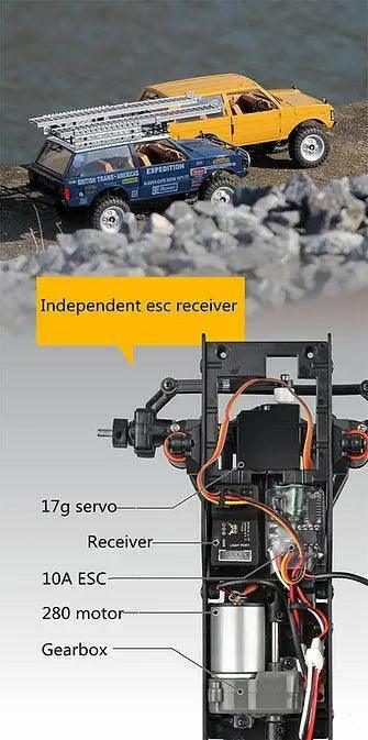 MNRC MN168 1/12 Land Rover 4WD RTR RC Climbing Truck with LED Lights | India.