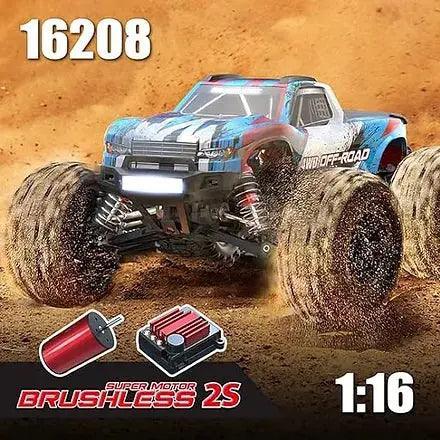 MJX Hyper Go 16208 1/16 4WD Off-Road Brushless RC Monster Truck | India.