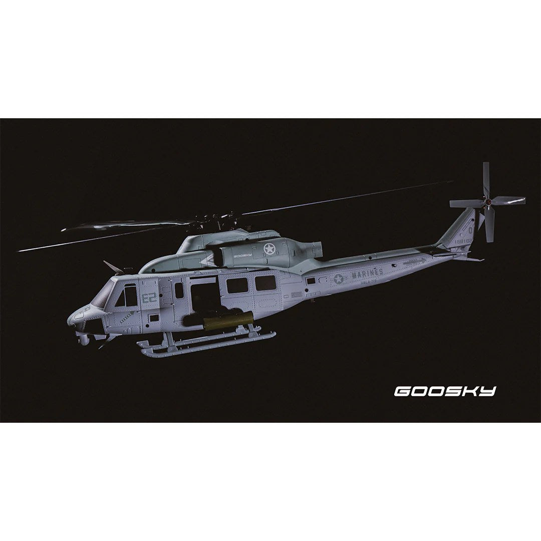 Goosky E2 UH-1Y Venom BNF 500 Size High-Performance Electric RC Helicopter 1/37 Scale | India