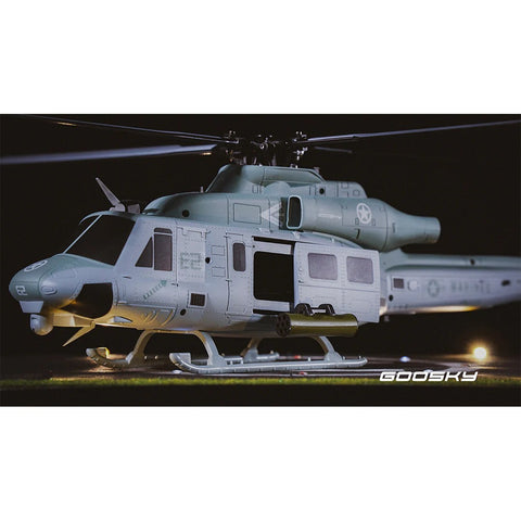 Goosky E2 UH-1Y Venom BNF 500 Size High-Performance Electric RC Helicopter 1/37 Scale | India