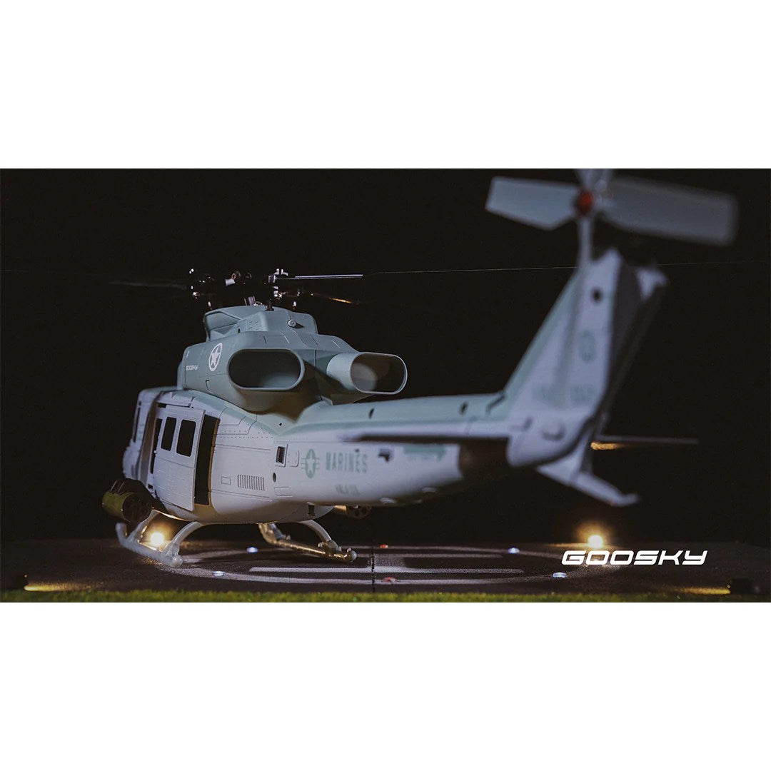 Goosky E2 UH-1Y Venom BNF 500 Size High-Performance Electric RC Helicopter 1/37 Scale | India