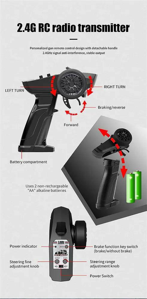 Pinecone SG2402 Land Rover Rock Climbing 1/24 LED RTR 4WD RC - (Forest) | India.