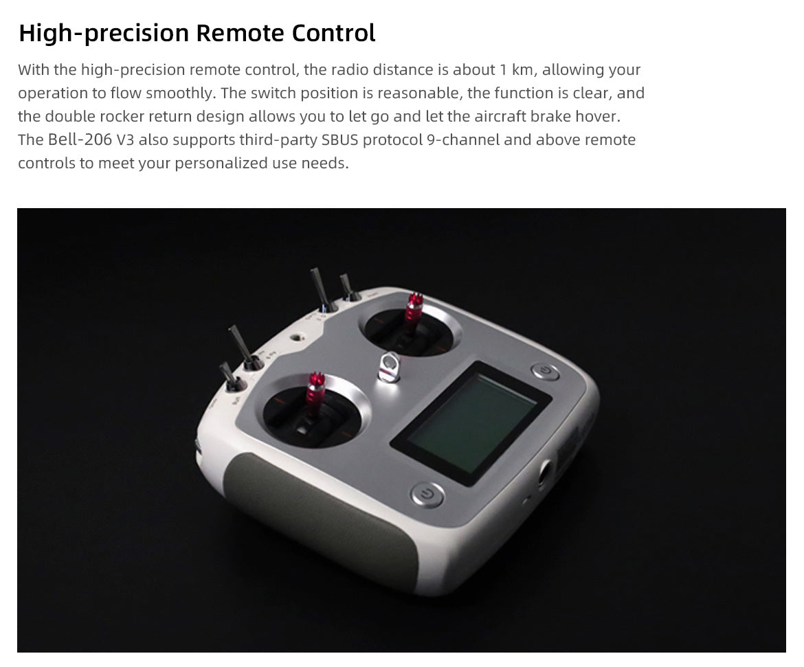 Fly Wing Bell-206 V3 6CH RC GPS Stabilized Scale helicopter | India