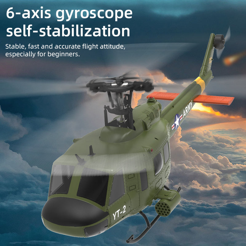 YuXiang F07 1:34 UH-1 HUEY Scale 2.4G 6CH Altitude Hold Optical Flow Positioning Dual Brushless Motor RC Helicopter | India