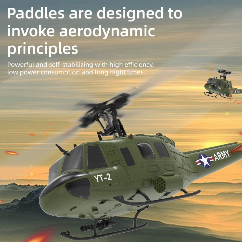 YuXiang F07 1:34 UH-1 HUEY Scale 2.4G 6CH Altitude Hold Optical Flow Positioning Dual Brushless Motor RC Helicopter | India