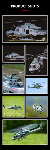 Goosky E2 UH-1Y Venom BNF 500 Size High-Performance Electric RC Helicopter 1/37 Scale | India