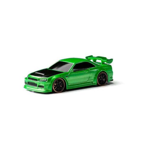 Turbo Racing C64 Desktop Drift Car(With Gyro) 1:76 RTR (Blue/Green) | India.