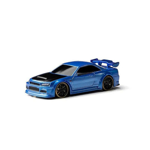 Turbo Racing C64 Desktop Drift Car(With Gyro) 1:76 RTR (Blue/Green) | India.