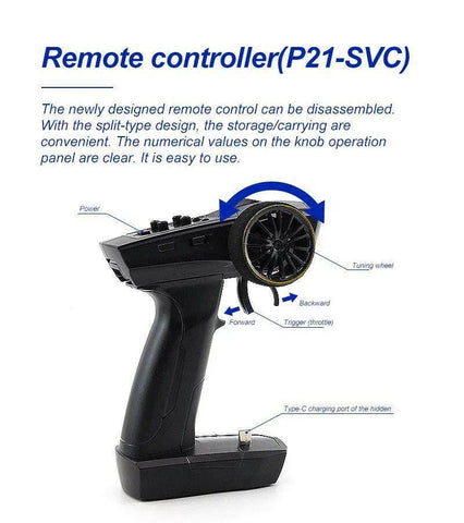 Turbo Racing C64 Desktop Drift Car(With Gyro) 1:76 RTR (Blue/Green) | India.