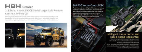 Mjx H8h RC Car 1/8 V1 Defender Remote Control Vehicle Professional 4WD Off Road Climbing Crawler Brushless Motor Rc Car | India.