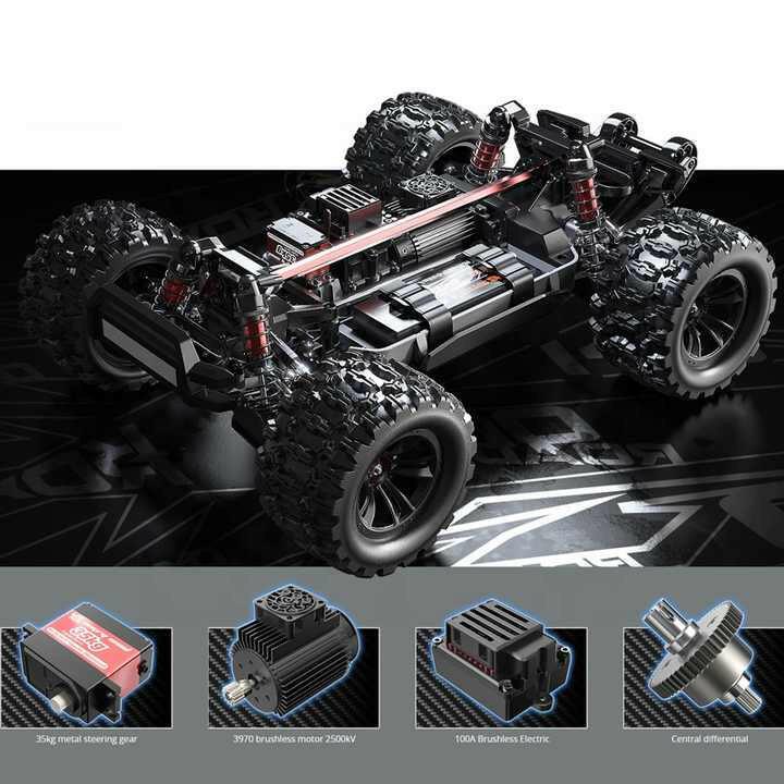 MJX Hyper Go 10208 1:10 4WD RC Trail Crawler 4X4 with Brushless Motor Metal | India.