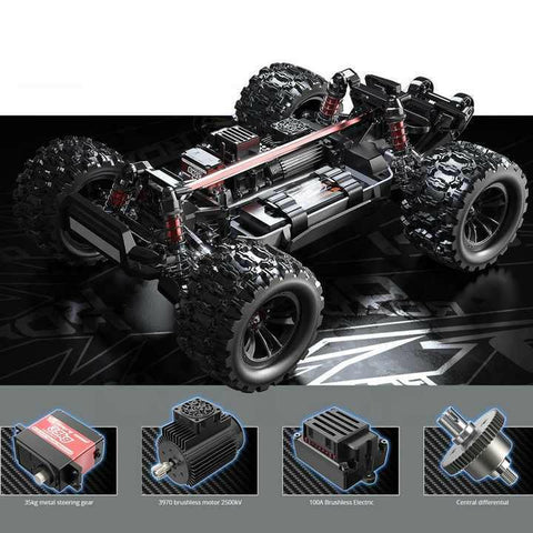 MJX Hyper Go 10208 1:10 4WD RC Trail Crawler 4X4 with Brushless Motor Metal | India.