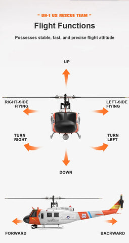 YuXiang F07S UH-1D Huey GPS Stabilized RC Helicopter | India