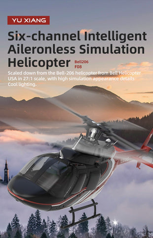 YuXiang F08 Bell206 Jet Ranger Gyro Stabilized Helicopter-RTF | India