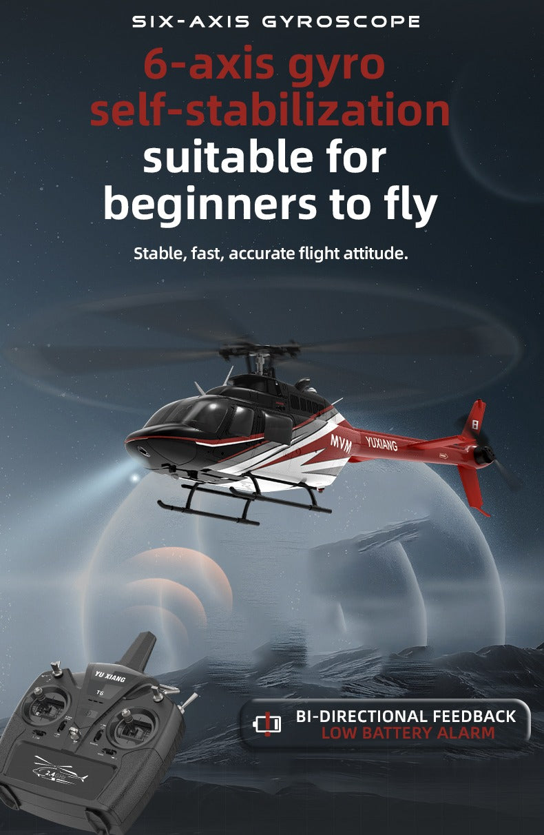 YuXiang F08 Bell206 Jet Ranger Gyro Stabilized Helicopter-RTF | India