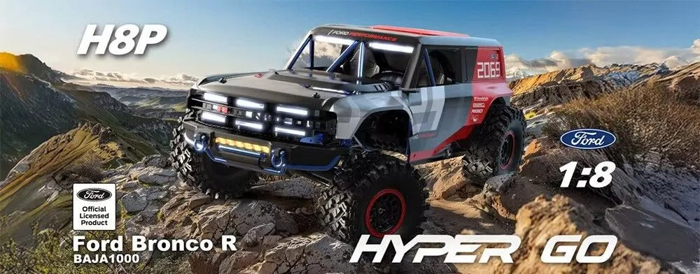 MJX Hypergo 1:8 brushless H8P Remote Control Ford Bronco Baja 1000 4WD off-road Car | India