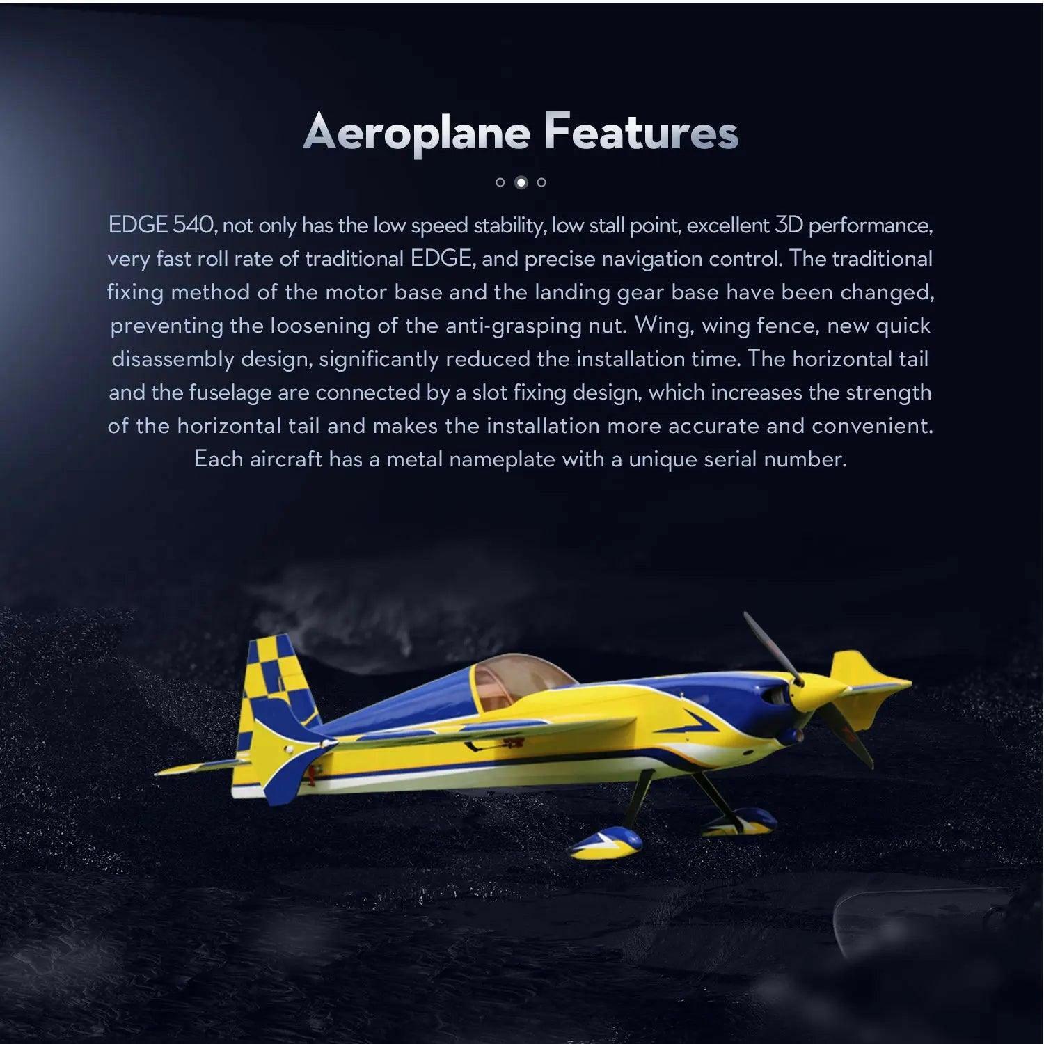 OMPHOBBY T-Storm 60” 70E Edge 540 Balsa 3D Airplane | India.