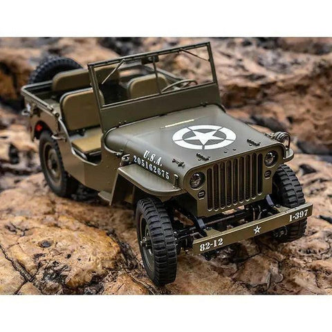 ROCHOBBY 1:12 1941 MB Scaler RTR Green(Willy's Jeep) RC | India.