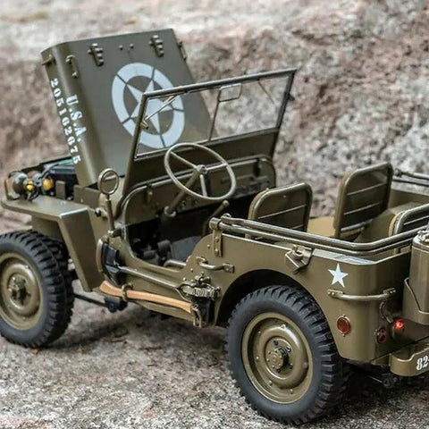 ROCHOBBY 1:12 1941 MB Scaler RTR Green(Willy's Jeep) RC | India.