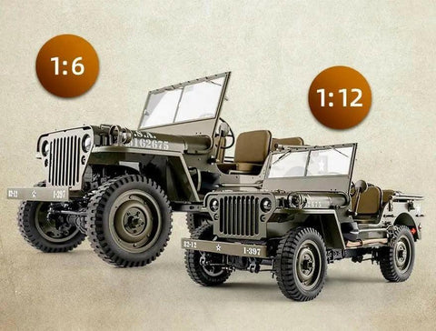 ROCHOBBY 1:12 1941 MB Scaler RTR Green(Willy's Jeep) RC | India.