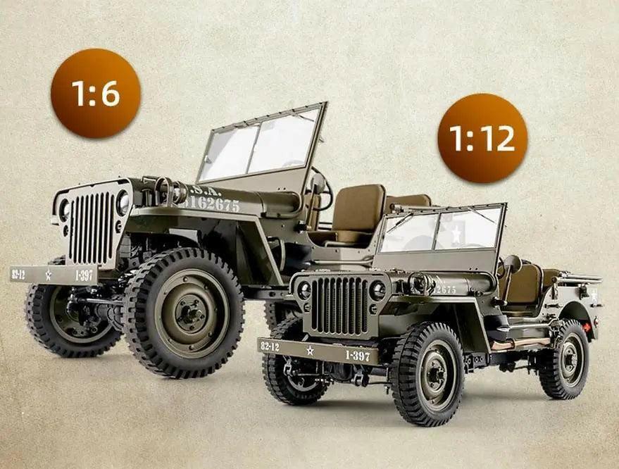 ROCHOBBY 1:12 1941 MB Scaler RTR Green(Willy's Jeep) RC | India.
