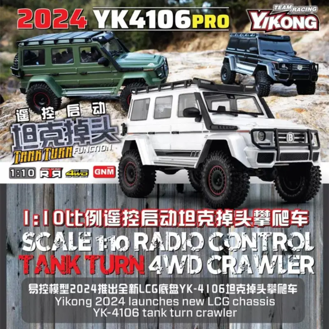 2025 Yikong YK4106 PRO 1:10 RC Car Crawler 11CH Radio Tank Turing RTR INDIA
