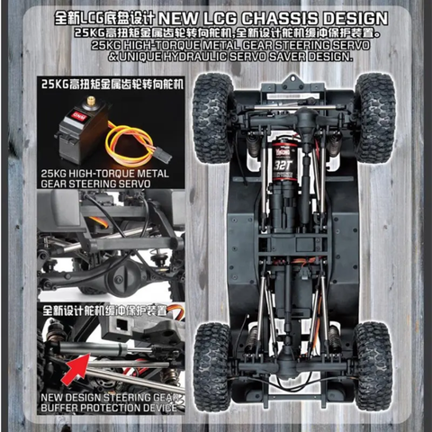 2025 Yikong YK4106 PRO 1:10 RC Car Crawler 11CH Radio Tank Turing RTR INDIA