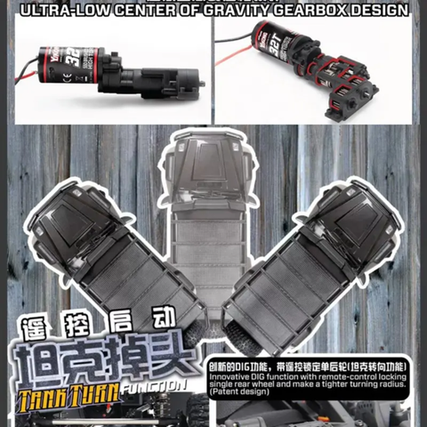 2025 Yikong YK4106 PRO 1:10 RC Car Crawler 11CH Radio Tank Turing RTR INDIA